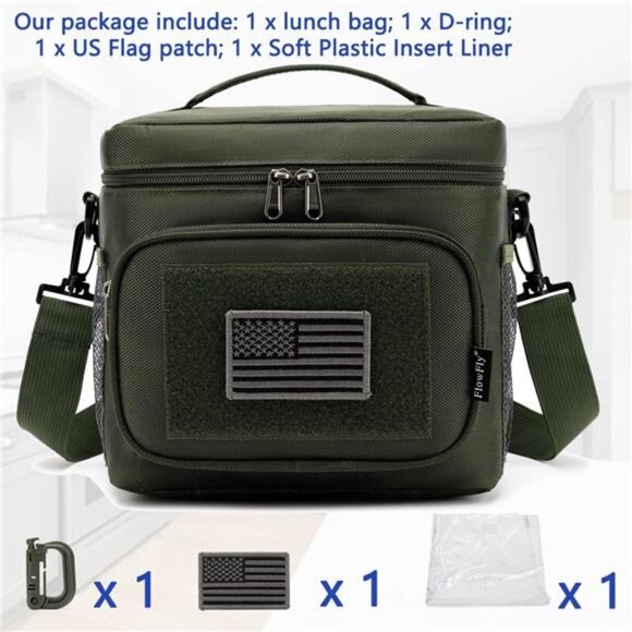 Tactical Lunch Bag Large Insulated Lunch Box Cooler Tote for Men, Women - Picture 2 of 7